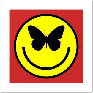 Butterfly Smiley | Acid Bath Tilley Logo Posters and Art